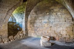 The vaulted guard's chamber