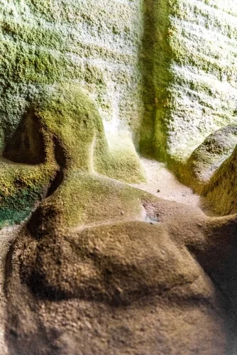 Figure of the Virgin Mary on the chapel window ledge