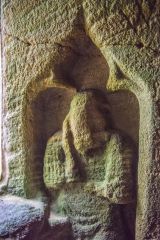 Carved figure, part of the Nativity sculpture