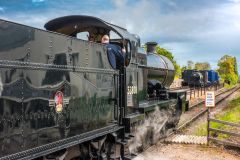 Somerset and Dorset Railway Museum, A steam locomotive at Washford station