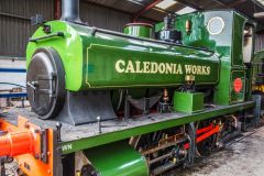 Somerset and Dorset Railway Museum, An engine in the station workshops