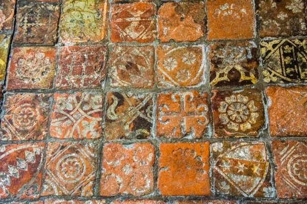 13th-century floor tiles