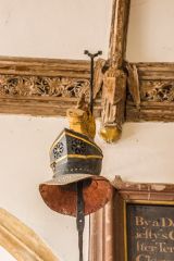 A ceremonial Wyndham funeral helmet