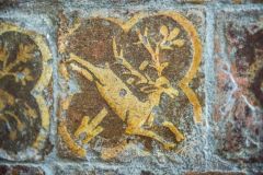 A medieval tile in St Decuman's Church