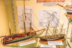 An exhibit of model ships