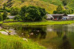 The tarn and Watendlath Farm