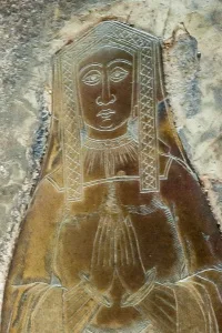 Isabel Curson palimpsest brass