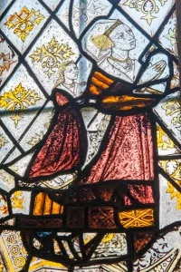 Isabel Curson stained glass panel