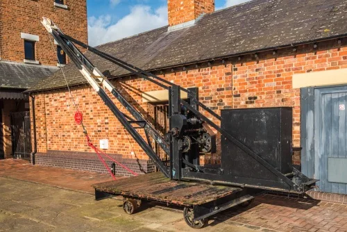 Historic hoist machinery