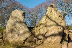 The westernmost upright stones