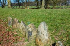 The western side of the long barrow