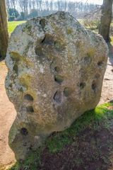 'Cup marks' in the inner face of the easternmost upright stone