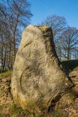 The westernmost upright stone