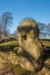 The esternmost upright entrance stone
