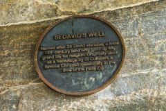 Weem Forest & St David's Well, St David Menzies plaque above St David's Well