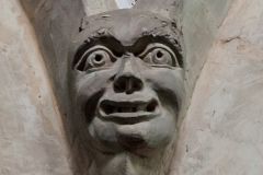 North nave arcade carved head