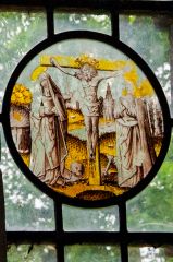 16th c Flemish glass roundel