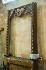 A section of the original medieval screen