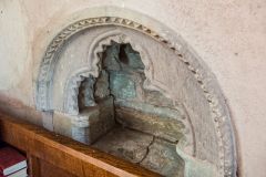 The 13th-century piscina