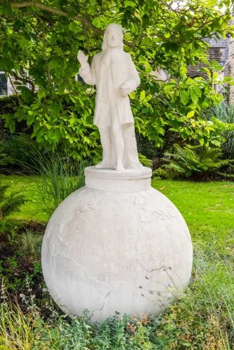 Statue of John Wesley in the memorial garden