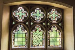 19th-century stained glass window