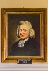 Charles Wesley portrait in the vestibule