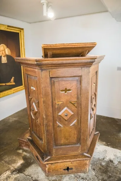 Wesley's original pulpit from The Foundery Chapel