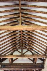 The 17th-century king-post roof