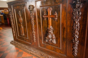 Carved pews, north west of the nave