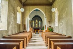 The church interior, looking east