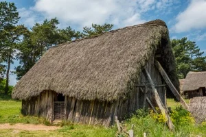 Replica Saxon hut, West Stow, Suffolk