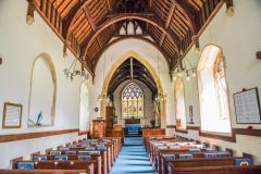 Looking east down the nave