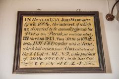 1813 dedication board