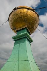 The Hellfire Club's golden ball atop the church tower