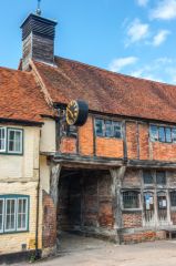 A timber-framed coaching house inn