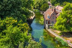 Looking down on the River Stour