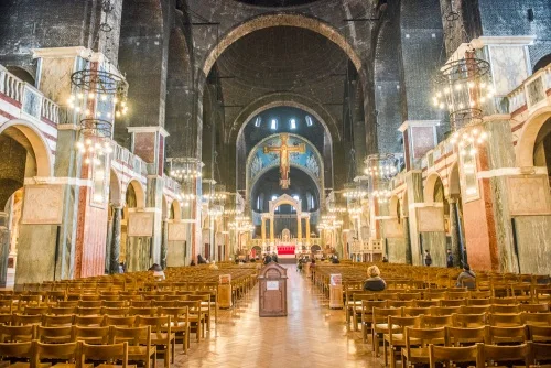 The cathedral interior
