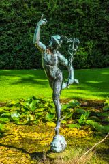 A classical statue in the garden