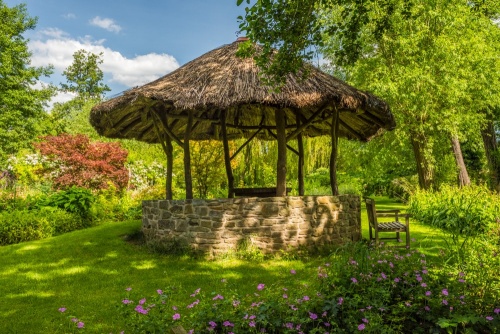 The African Summerhouse at Westonbury Mill Water Garden