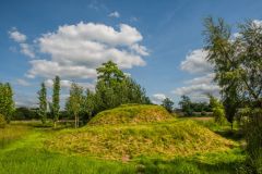 The Tudor-style viewing mound