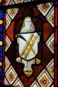 East window, side panel detail