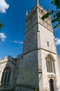 The west tower exterior