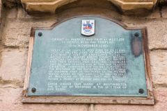 The 1240 market charter commemorative plaque