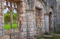 Inside the roofless church