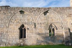 Blocked arches in the church wall