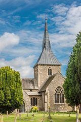 The restored 13th-century tower
