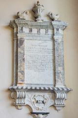 Sir John Garrard tablet, 1700