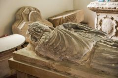Wherwell, St Peter & Holy Cross Church, The Abbess Euphemia effigy, 1226