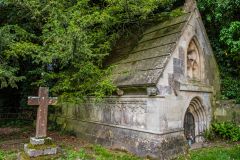 Wherwell, St Peter & Holy Cross Church, A Victorian mausoleum in the churchyard