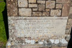 The dedication stone